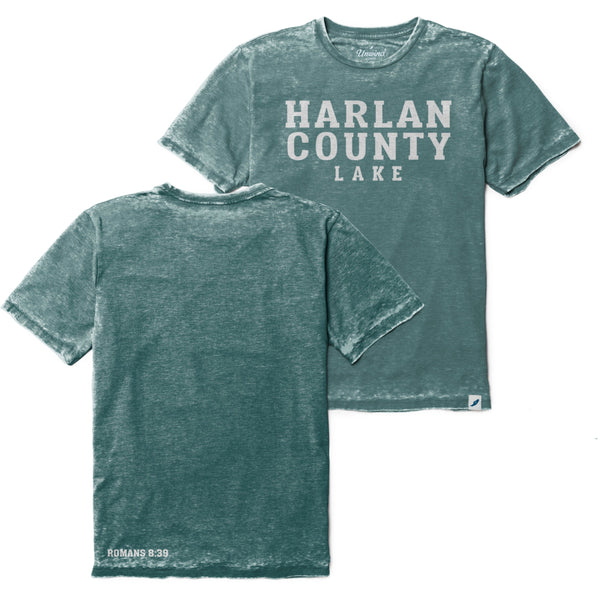 Heather Dark Green Harlan Burnout Tee