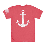 Heather Red Boat Dad Tee