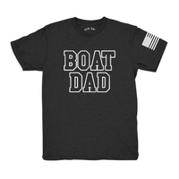 Heather Black Boat Dad Tee