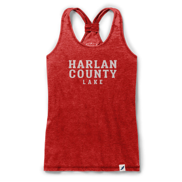 RED HARLAN COUNTY RACERBACK TANK