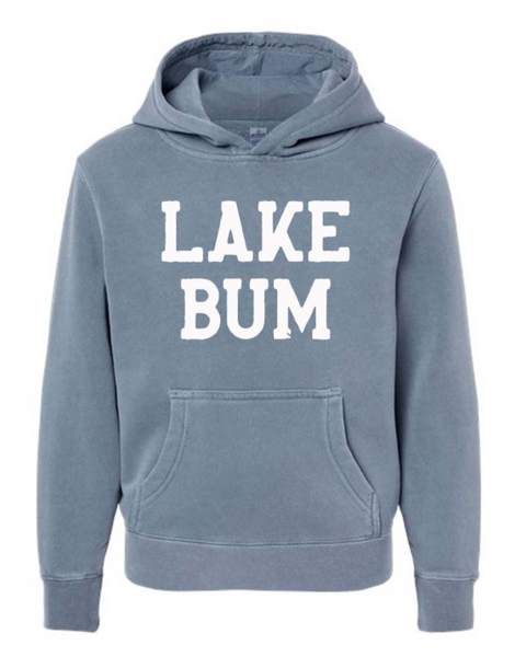 Youth Slate Blue Lake Bum Hoodie