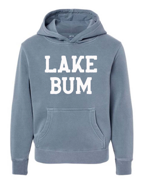 Slate Blue Lake Bum Hoodie