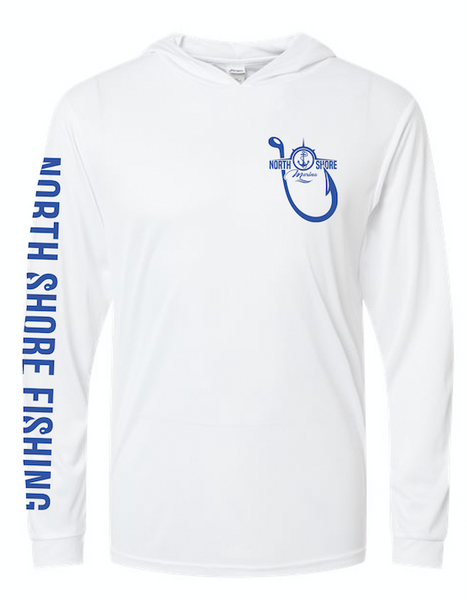 White Longsleeve Hooded UV Tee