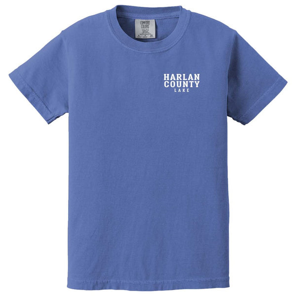 FLO BLUE YOUTH HARLAN COUNTY LAKE TEE